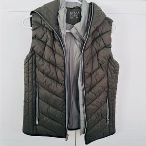 Womens zip up hooded vest
